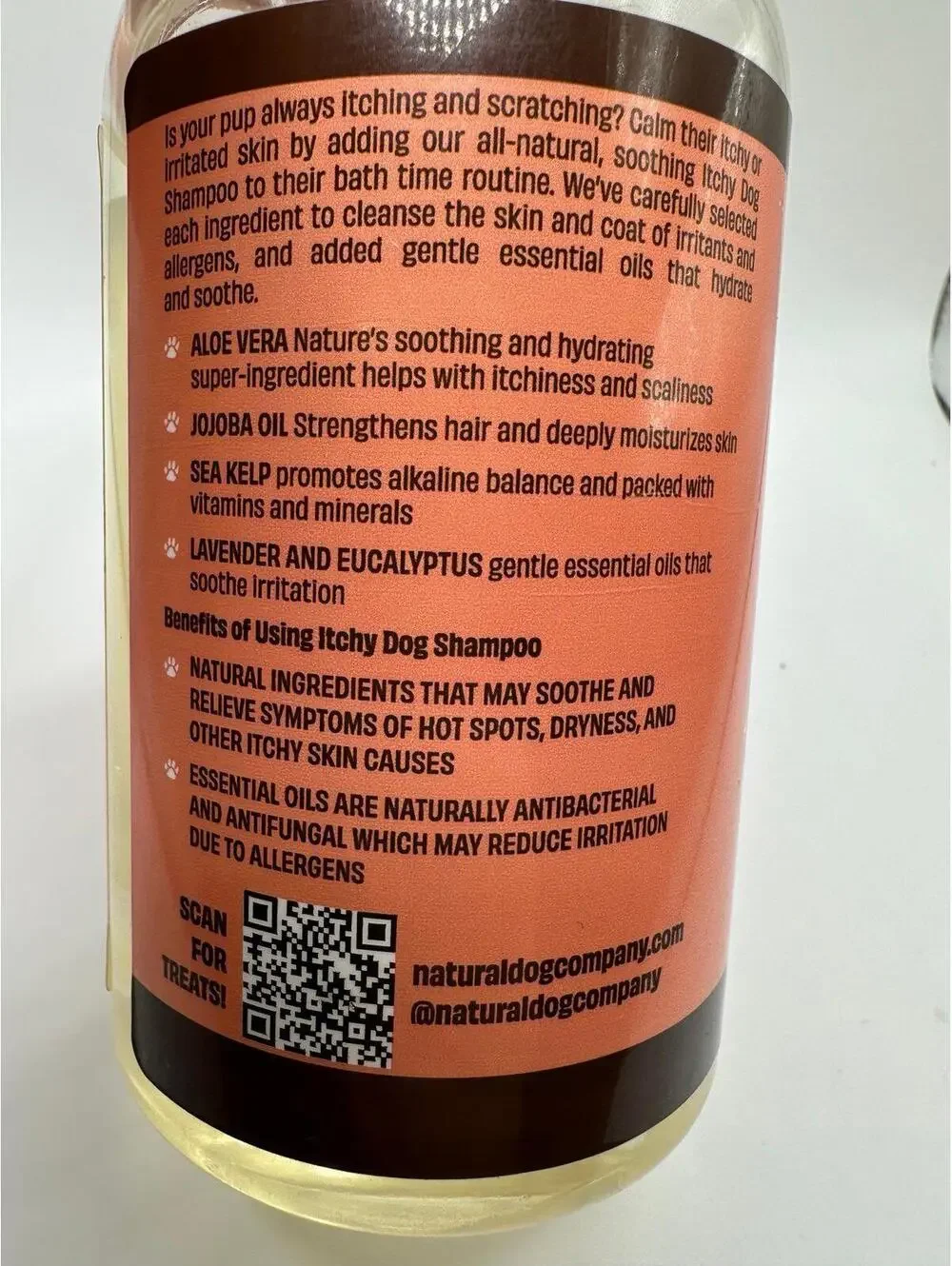 Natural Dog Company Soothing Itchy Dog Shampoo Organic